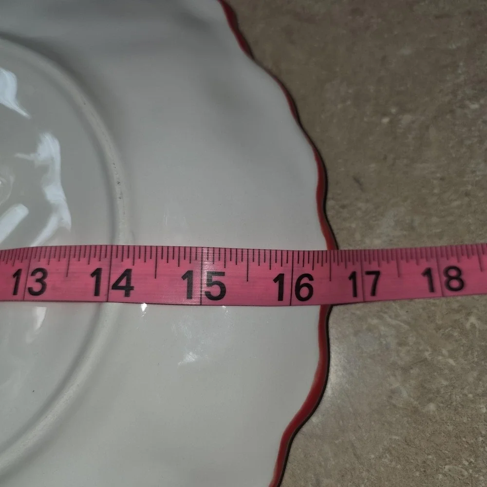 Pier 1 Imports Snowman Christmas Turkey Cookie Serving Platter Large Ceramic